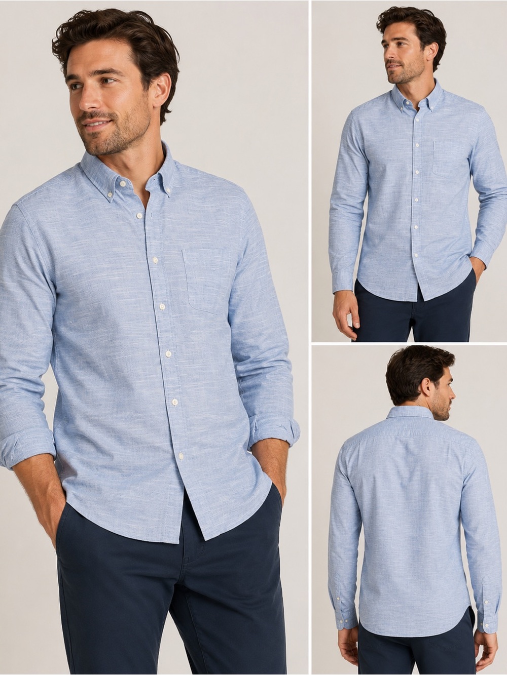 Bonobos Men’s Light Blue Button Down Shirt Athletic Fit - Size L